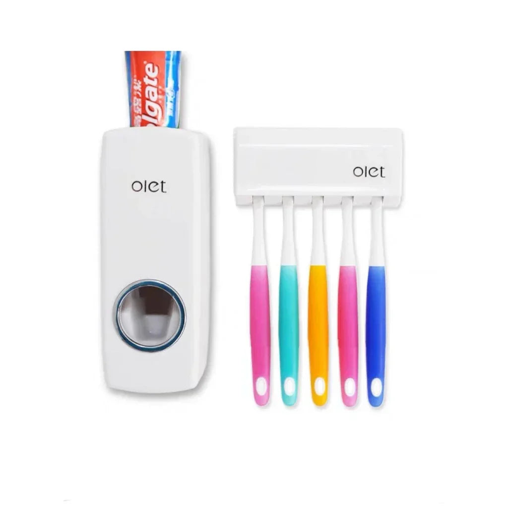 kit Dispenser Aplicador Creme Dental Automático