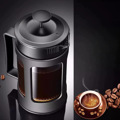 Cafeteira Prensa Francesa em Vidro com Filtro Inox