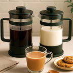 Cafeteira Prensa Francesa em Vidro com Filtro Inox