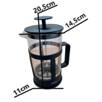 Cafeteira Prensa Francesa em Vidro com Filtro Inox