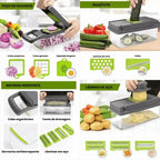 Cortador e Fatiador de Legumes Multifuncional 16 em 1