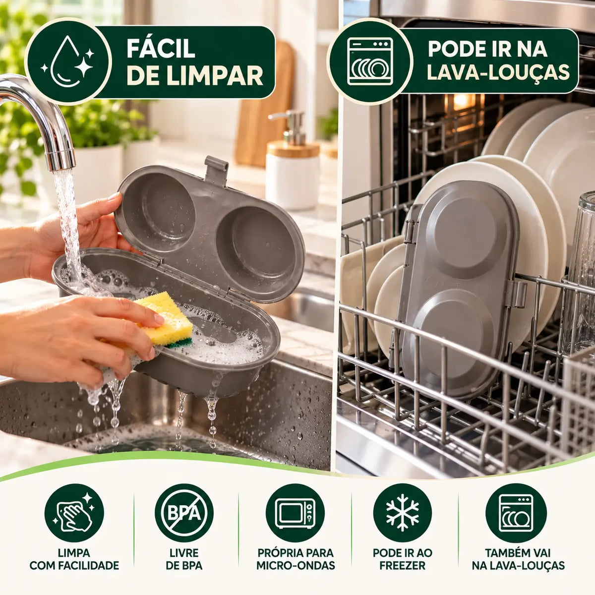 Omeleteira Para Micro-Ondas Casa Ella 🍳 | Frete Grátis 🚚