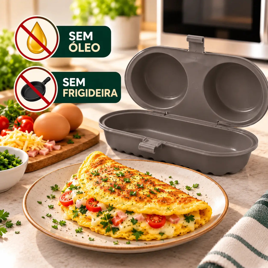 Omeleteira Para Micro-Ondas Casa Ella 🍳 | Frete Grátis 🚚