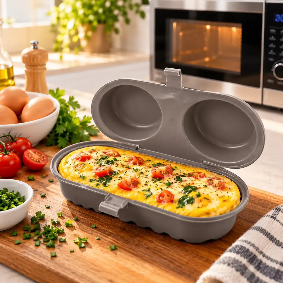 Omeleteira Para Micro-Ondas Casa Ella 🍳 | Frete Grátis 🚚