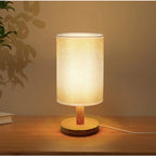 Luminária de Mesa LED em Madeira Nórdica