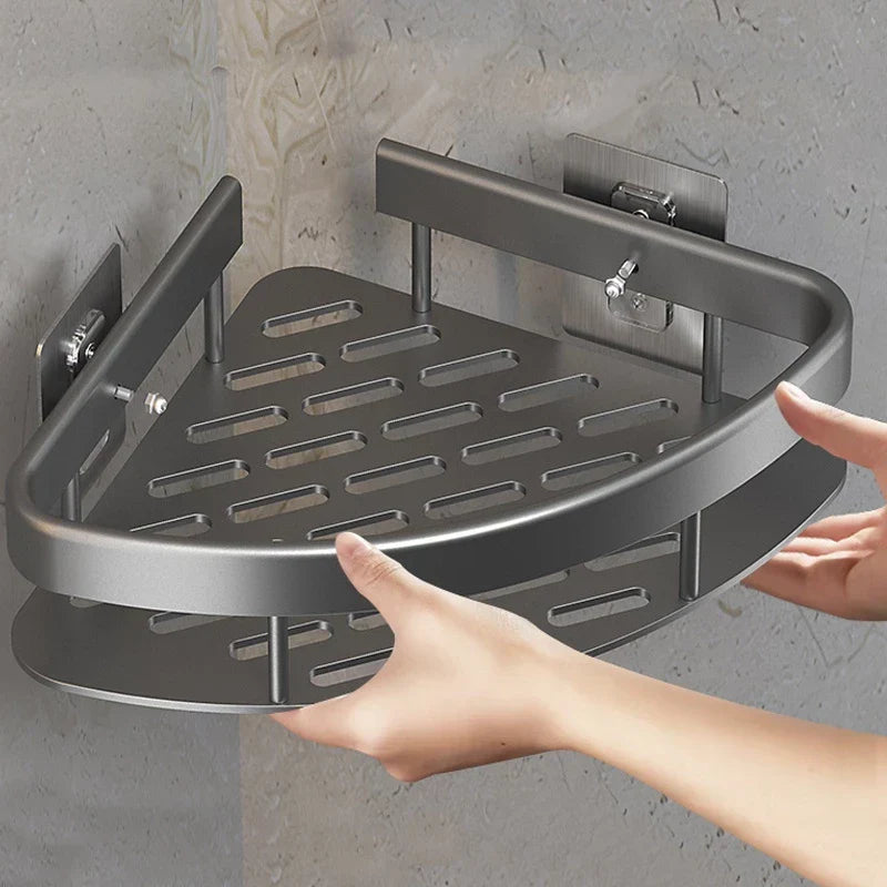 KIT 2 Suporte De Shampoo Prateleiras De Banheiro Sem Furo