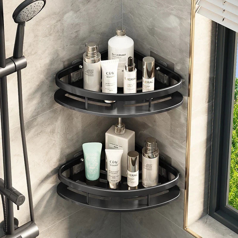 KIT 2 Suporte De Shampoo Prateleiras De Banheiro Sem Furo