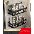 KIT 2 Suporte De Shampoo Prateleiras De Banheiro Sem Furo