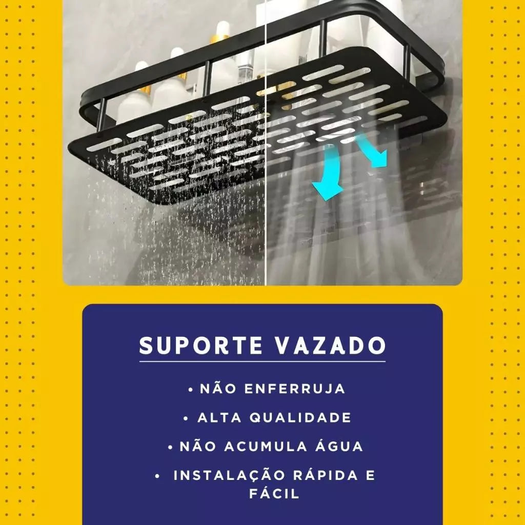 Suporte De Banheiro Organizador - Porta Shampoo E Sabonete