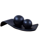 Rampa Preta com 2 Esferas – Decoração Versátil