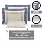 Kit COMPLETO 09 Peças EDREDOM + COBRE LEITO + LENÇOL