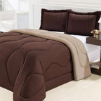 Kit Edredom Dupla Face Malha Gel