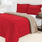 Kit Edredom Dupla Face Malha Gel