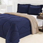 Kit Edredom Dupla Face Malha Gel