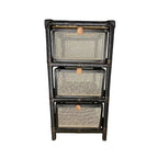 Gaveteiro Organizador Fibra Sintética Tela 3 Gavetas