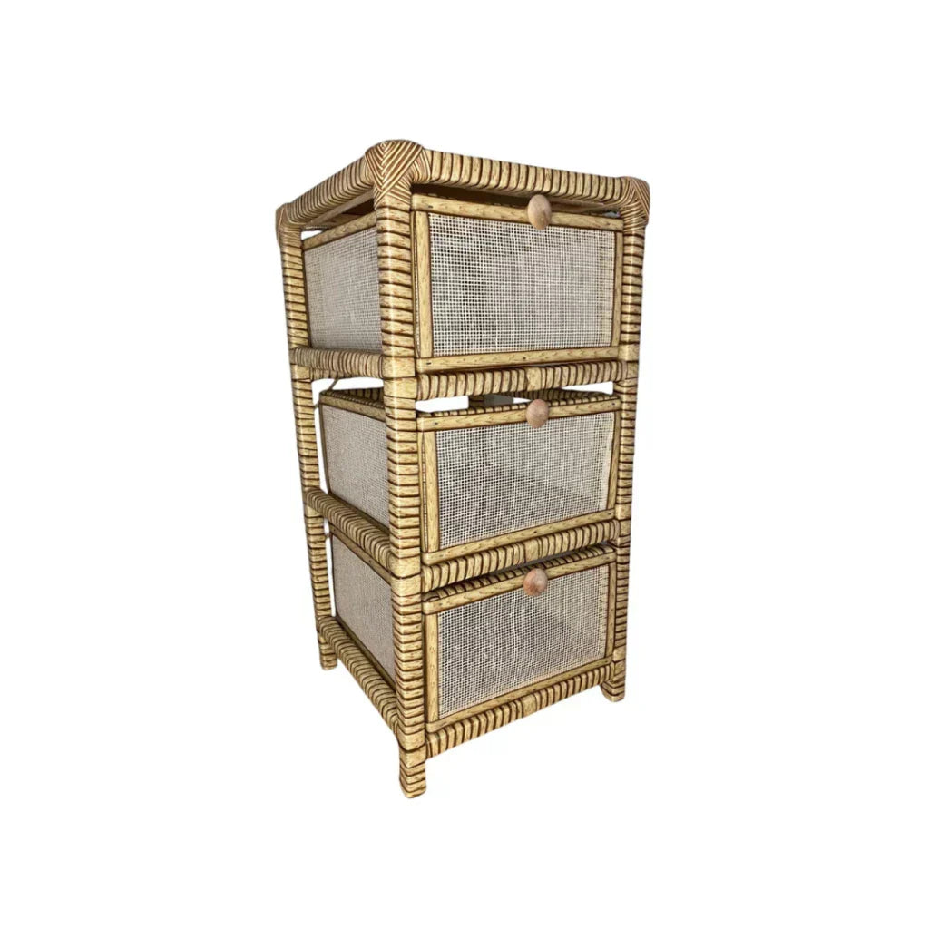 Gaveteiro Organizador Fibra Sintética Tela 3 Gavetas