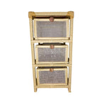 Gaveteiro Organizador Fibra Sintética Tela 3 Gavetas