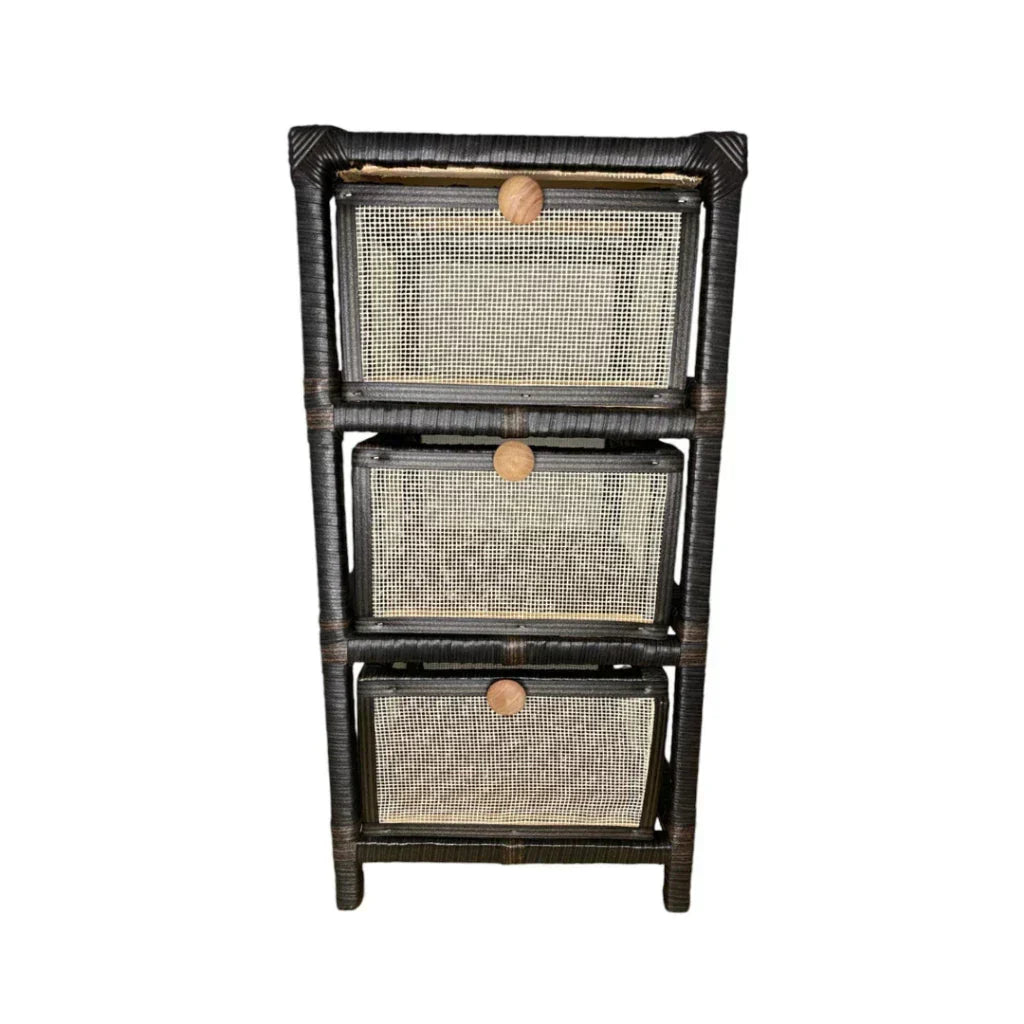 Gaveteiro Organizador Fibra Sintética Tela 3 Gavetas