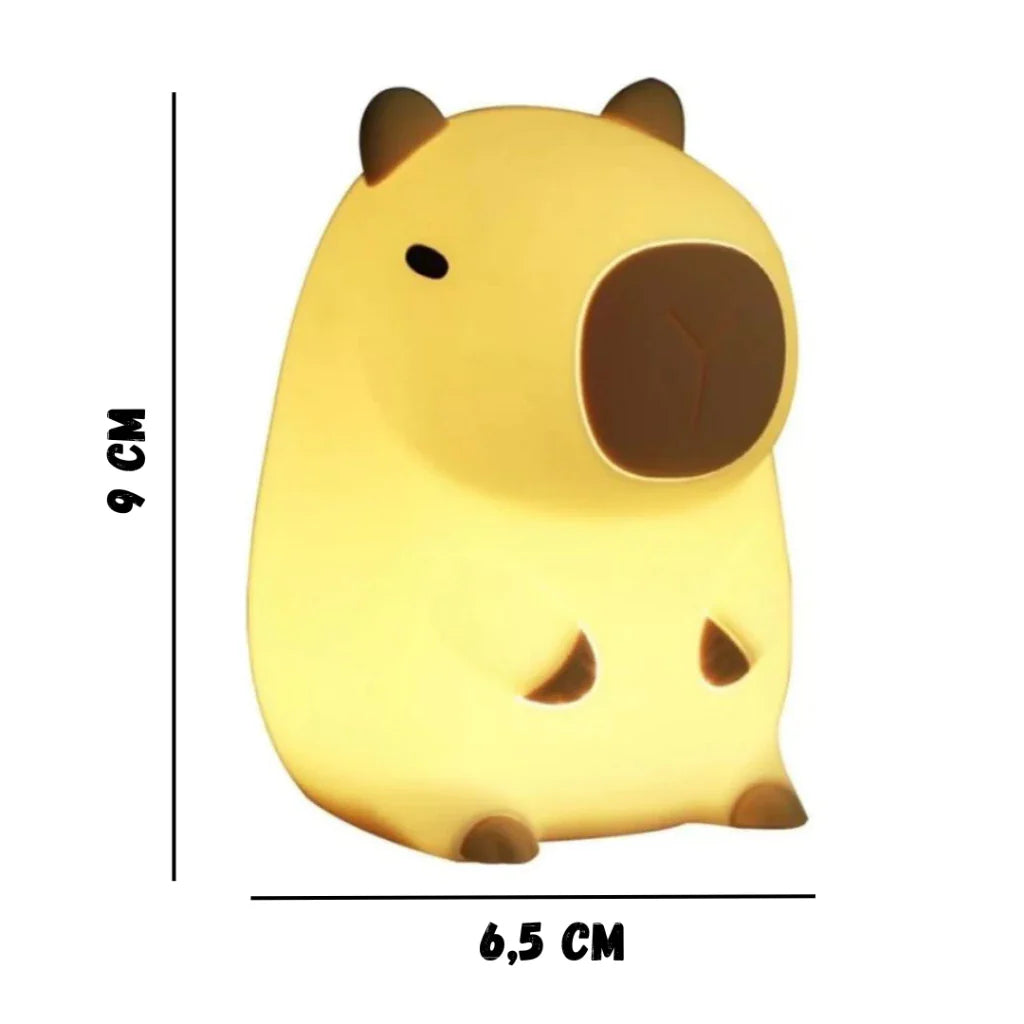 Luminária Capybara em Silicone Sleep Night