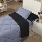 Kit Edredom Solteiro Dupla Face 4 Peças