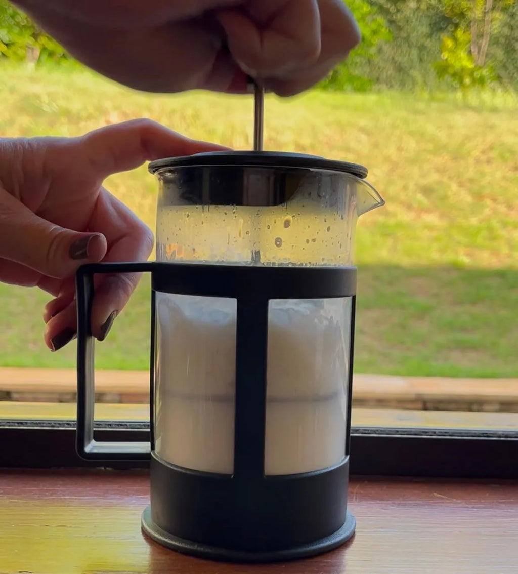 Cafeteira Prensa Francesa em Vidro com Filtro Inox