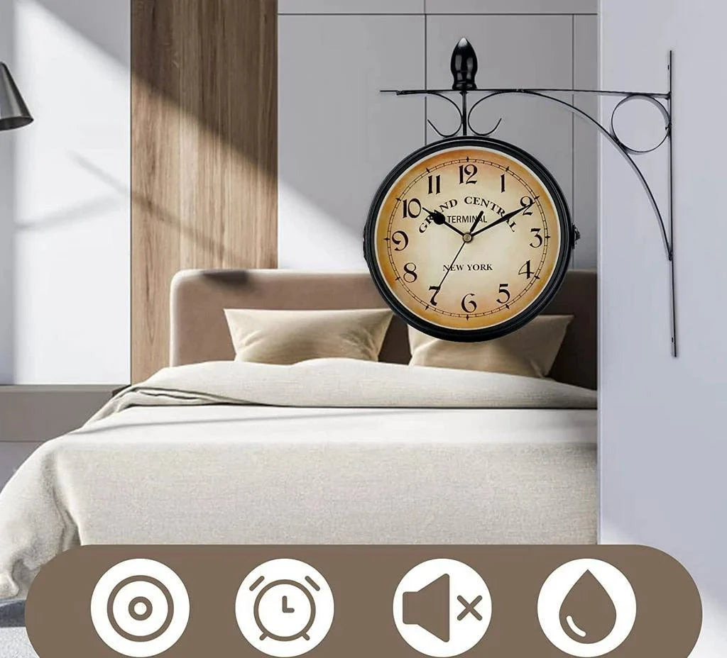 Relógio Retrô Dupla Face