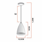 Kit 4 Pendentes Vegas – Preto Texturizado com Bronze