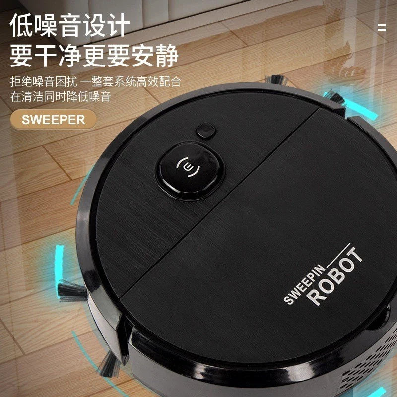 Robô Varredora/Aspirador De Pó  Automática 3 Em 1 Limpeza Doméstica Robótico Inteligente E Silencioso