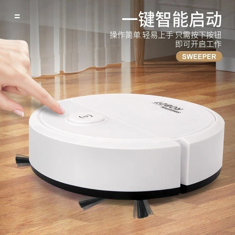 Robô Varredora/Aspirador De Pó  Automática 3 Em 1 Limpeza Doméstica Robótico Inteligente E Silencioso