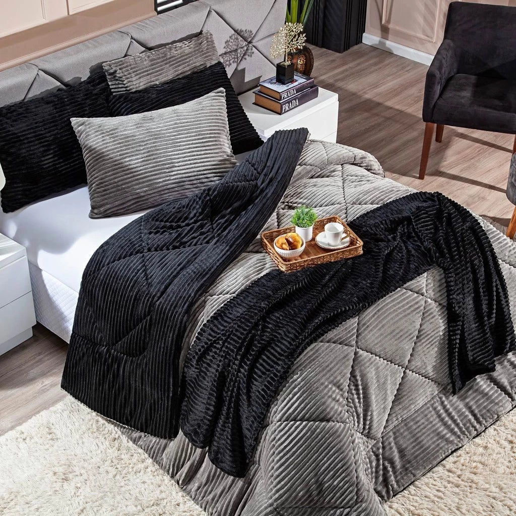 Kit  3 Peças Coberdrom King Denver