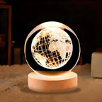 Luminária 3D de Cristal com LED Multicolor